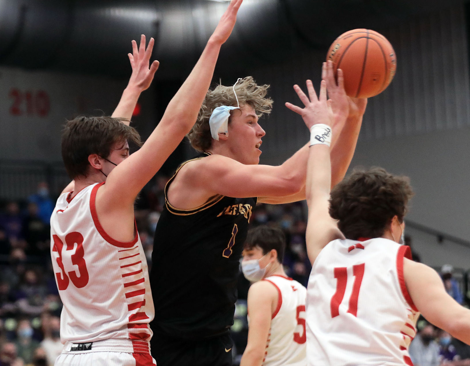 WIAA state boys basketball photo: DeForest's Nolan Hawk